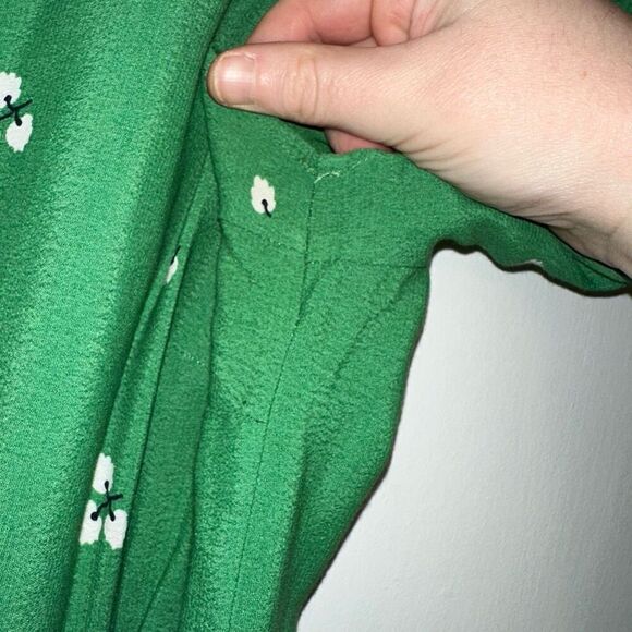 Abercrombie and Fitch Women’s Green Floral Pencil Dress Size Large - Picture 4 of 11